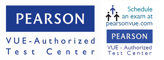 Pearson VUE Authorized Test Center logo combined-US